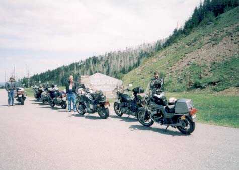 Ole Phartz at the highest point on the Blue Ridge Parkway